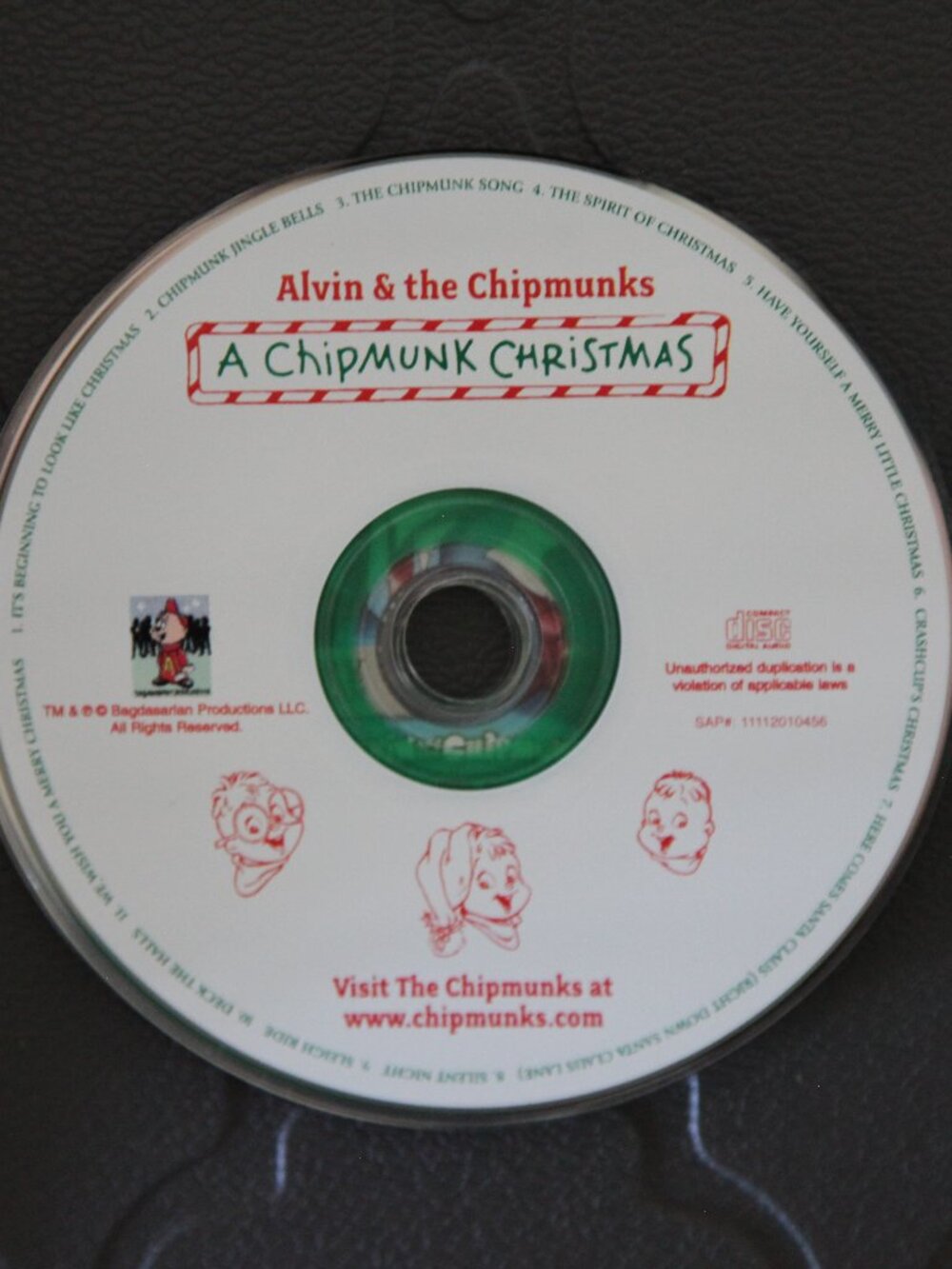 Alvin and the Chipmunks A Chipmunk Christmas CD